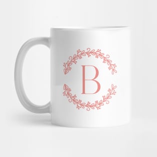 Pink Monogram- Letter B Mug